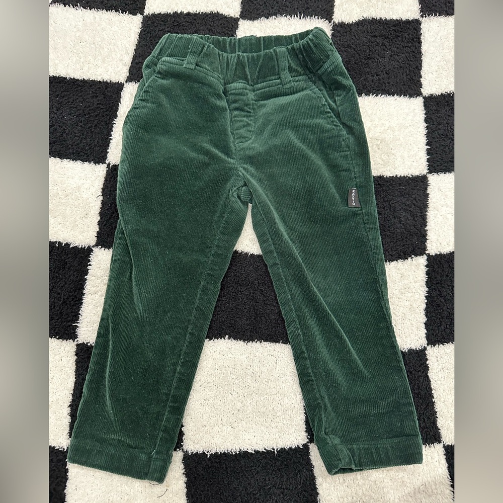 Raxtin Emerald Corduroy Chinos